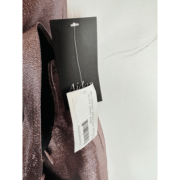 Aidan Mattox Women's Pink Strapless Bow Jacquard‎ Metallic Mini Dress Size 6 NWT - Picture 11 of 16